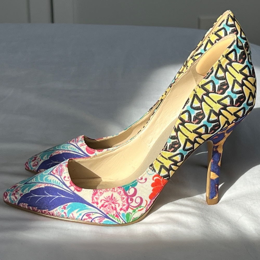 NINE WEST Blissfull Floral High Heel Stiletto Pump Size US 7